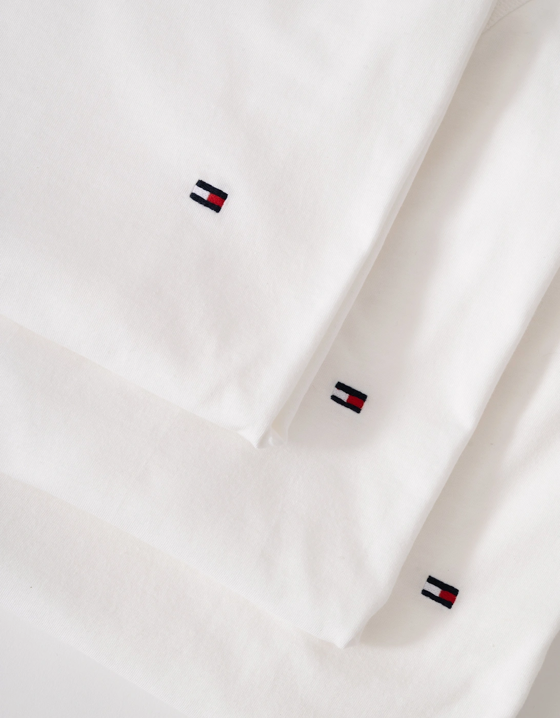3 Pack Mens V-Neck T-Shirts - White/White/White
