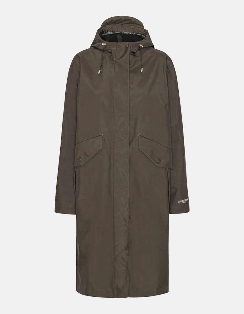 Thermal Womens Long Parka Raincoat - Wren 259