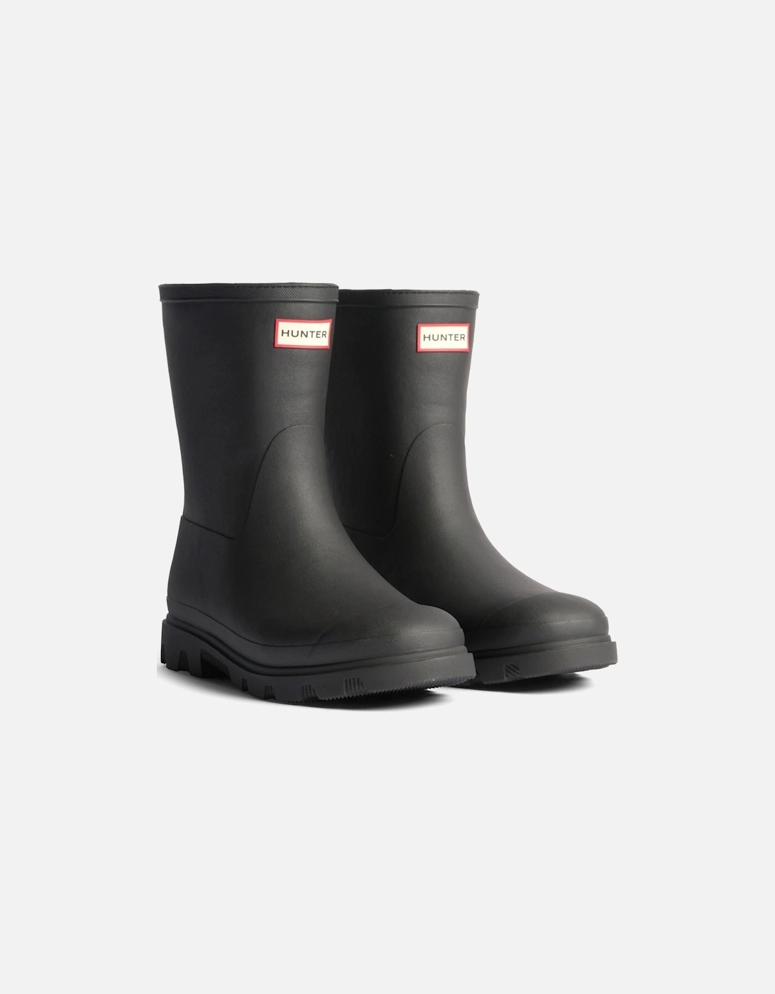 Downpour Short Insulated Boot Rubber Women's Black Wellington Boots, 6 of 5