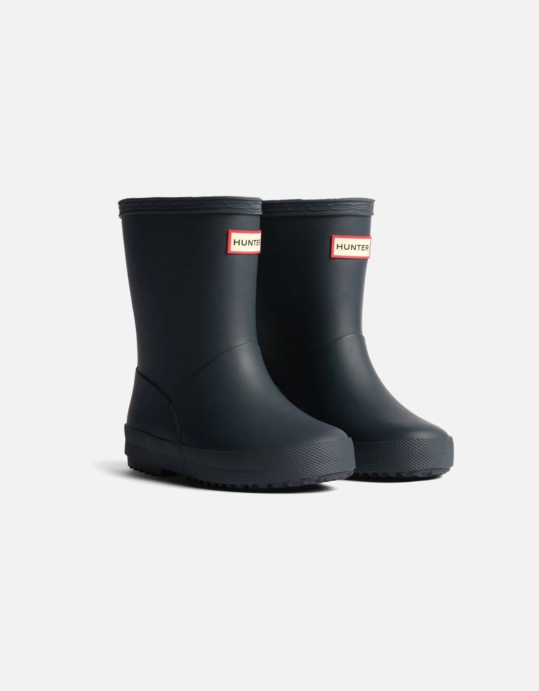 Hunter Kids First Insulated Boot Rubber Kid's Hunter Navy Wellington Boots - Size: UK 5 / eu 22 / us 6