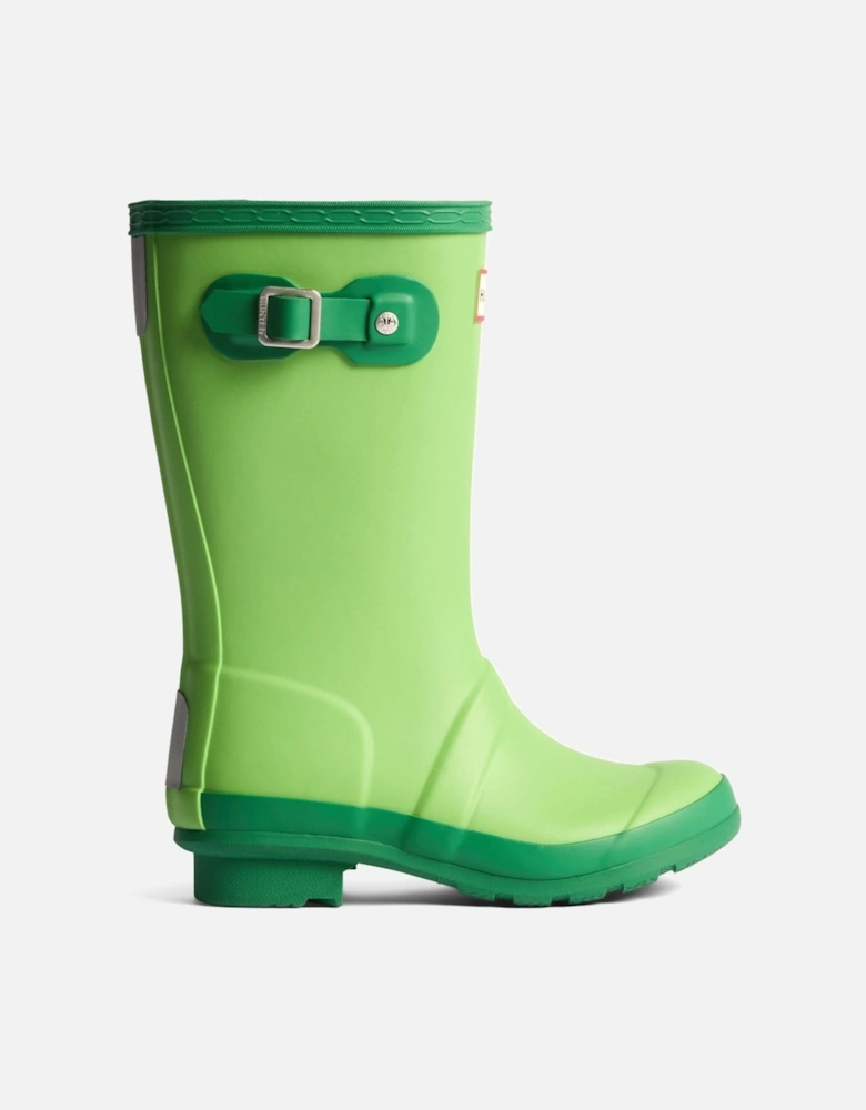 Junior Originals Boot Rubber Kid's Sea Lettuce/Twisting Green Wellington Boots