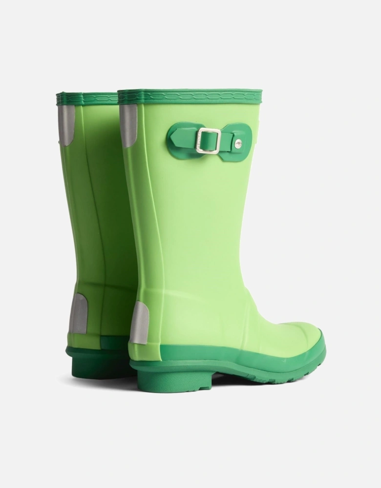 Junior Originals Boot Rubber Kid's Sea Lettuce/Twisting Green Wellington Boots