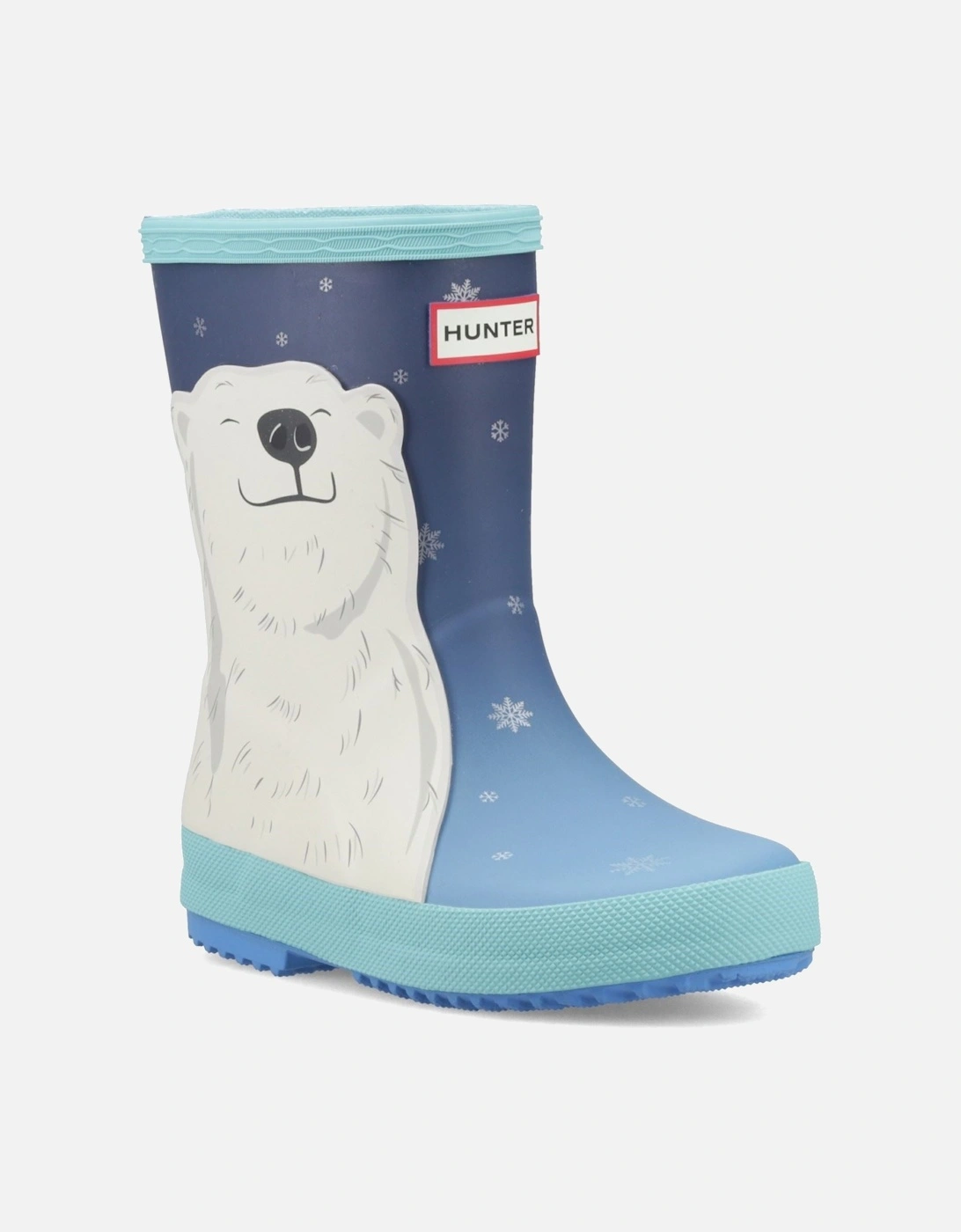 Hunter Kids First Insulated Boot Rubber Polar Bear Wellington Boots - Multi - Size: UK 11 / eu 28 / us 12