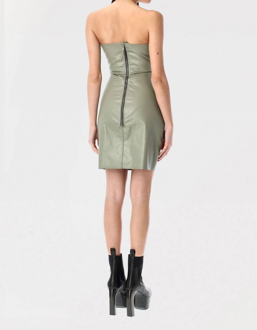 Cutout Mini Dress Leather