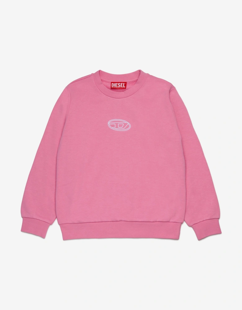 Girls Logo Sweatshirt in Pink