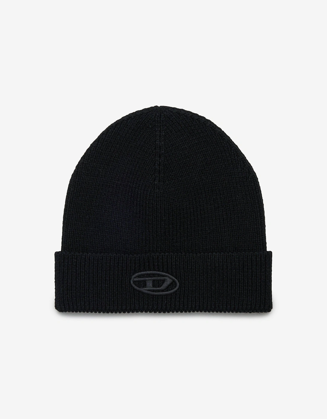 Kids Oval D Beanie Hat in Black, 5 of 4