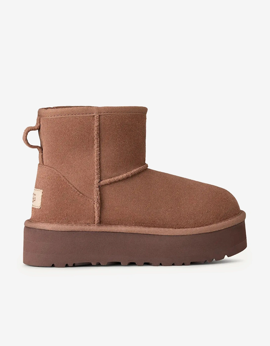 Girls Classic Mini Platform Boots in Brown, 7 of 6