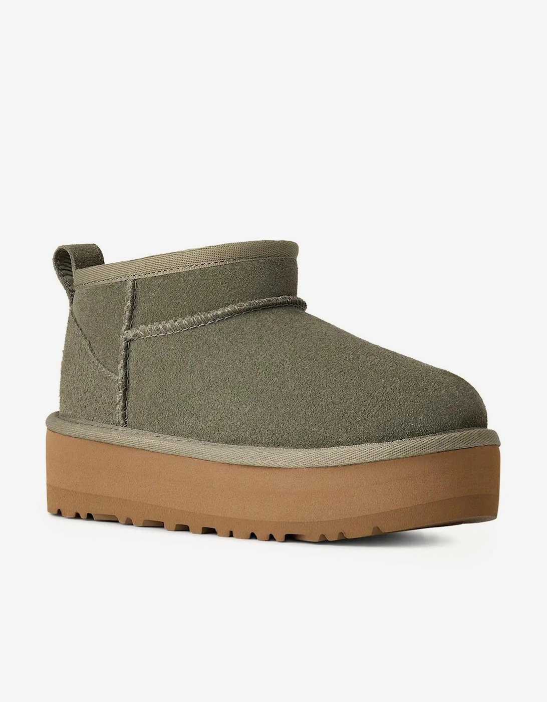 Girls Classic Ultra Mini Platform Boots in Green