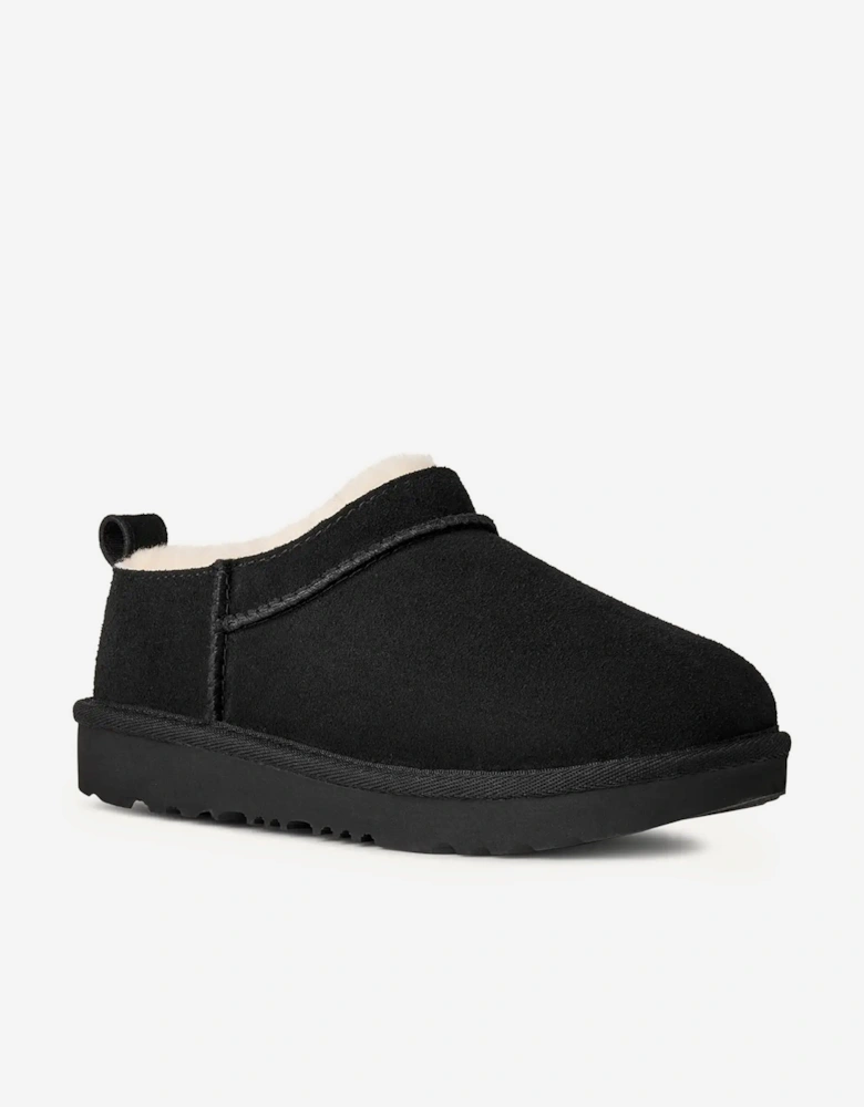 Kids Classic Micro Slippers in Black