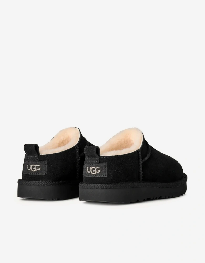 Kids Classic Micro Slippers in Black