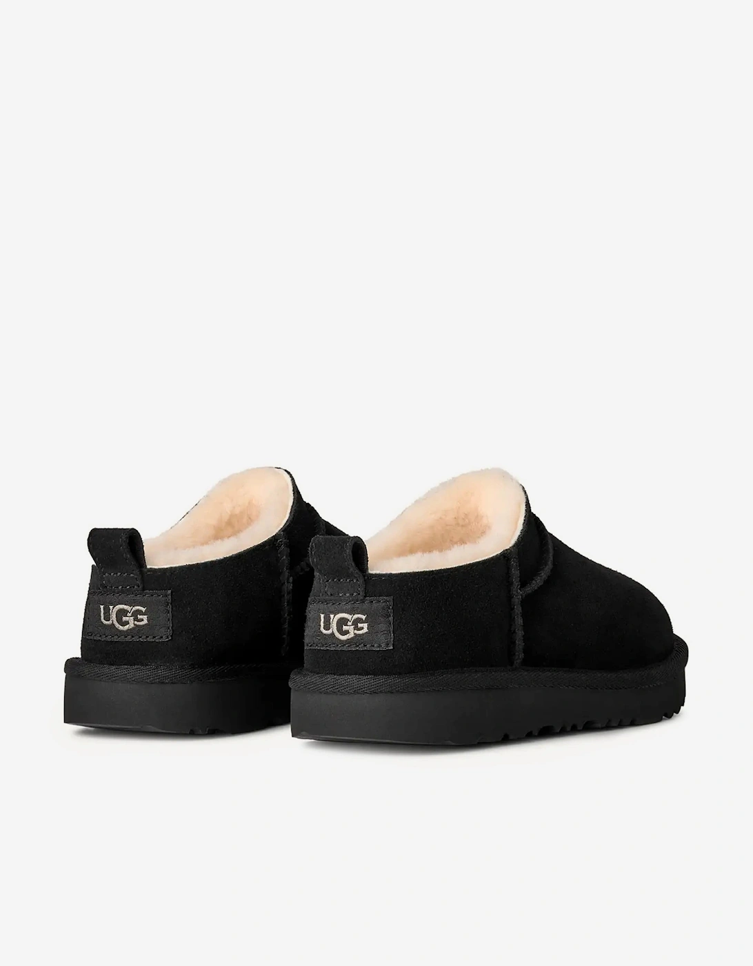 Kids Classic Micro Slippers in Black