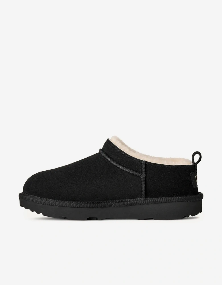 Kids Classic Micro Slippers in Black