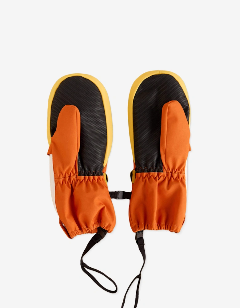 Kids Ski Gloves in Yellow