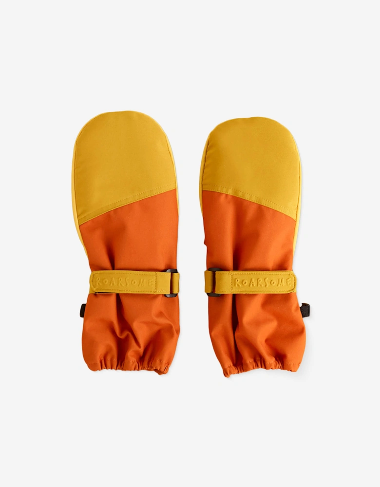 Kids Ski Gloves in Yellow