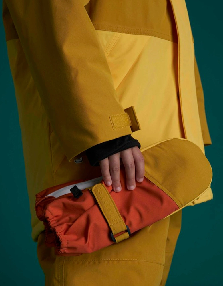 Kids Ski Gloves in Yellow