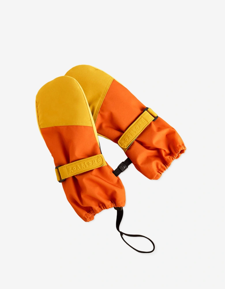 Kids Ski Gloves in Yellow