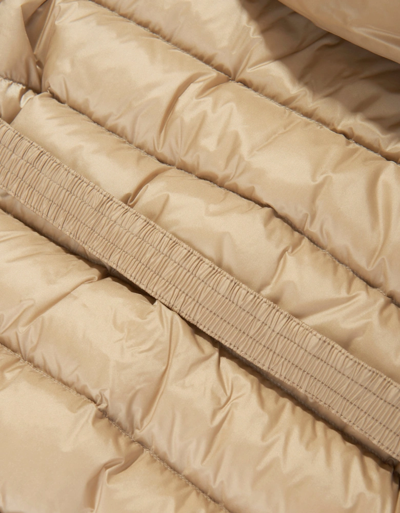 Girls Down Padded Argenno Short Parka in Beige