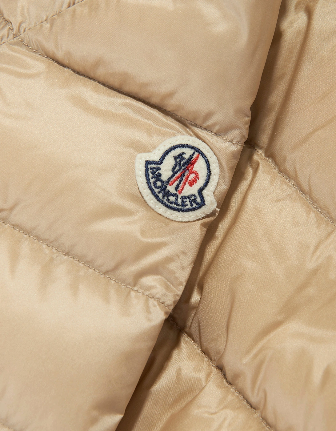 Girls Down Padded Argenno Short Parka in Beige