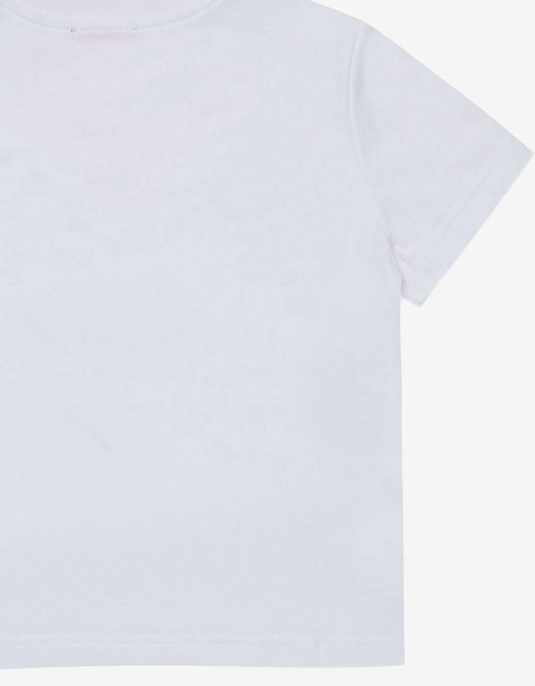 Girls Logo Print T-Shirt in White