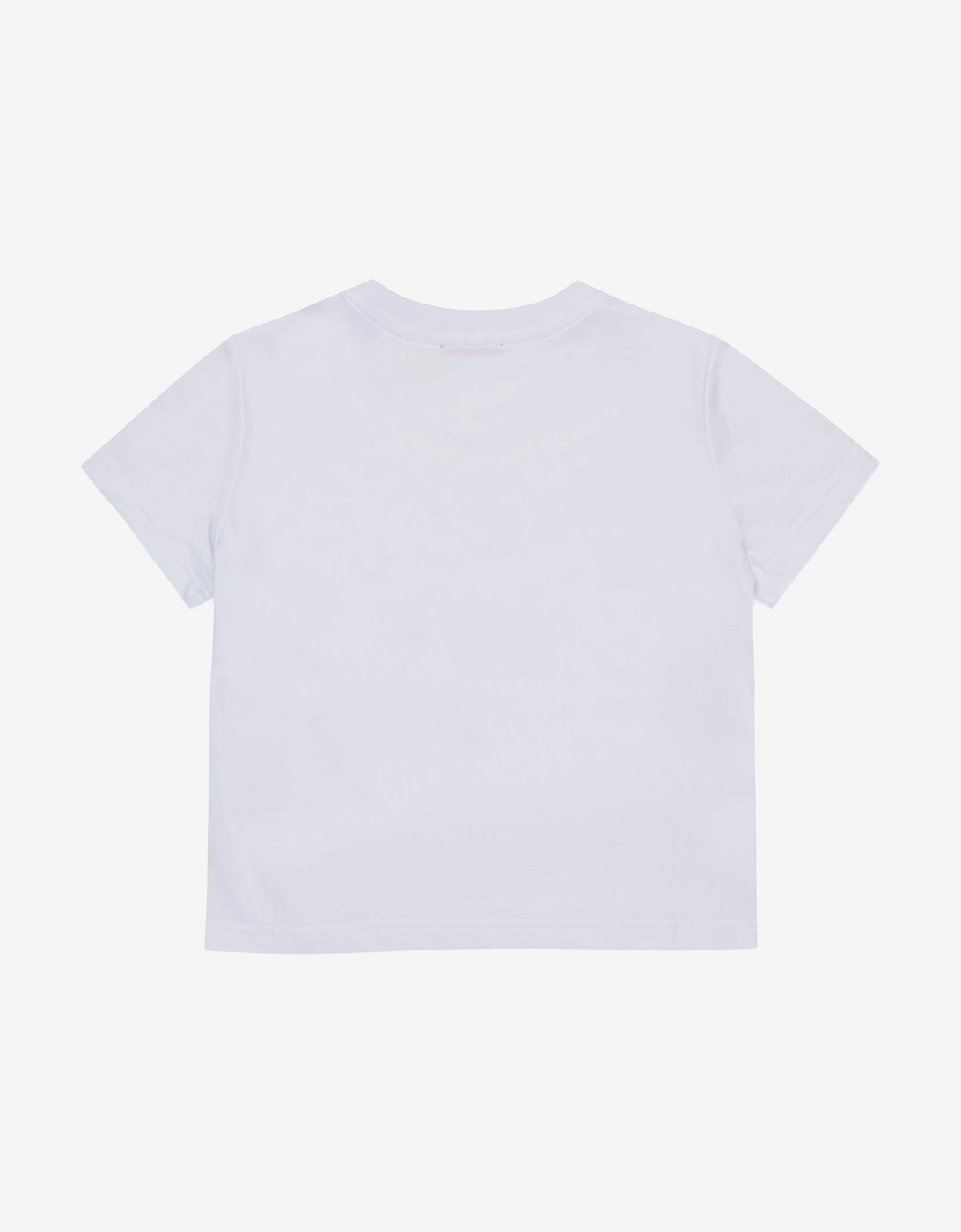 Girls Logo Print T-Shirt in White