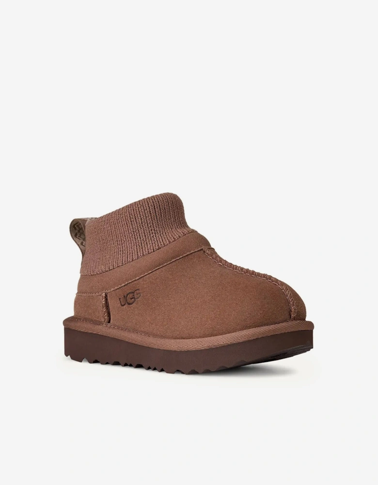 Kids Classic Ultra Stretch Cuff Boots in Brown