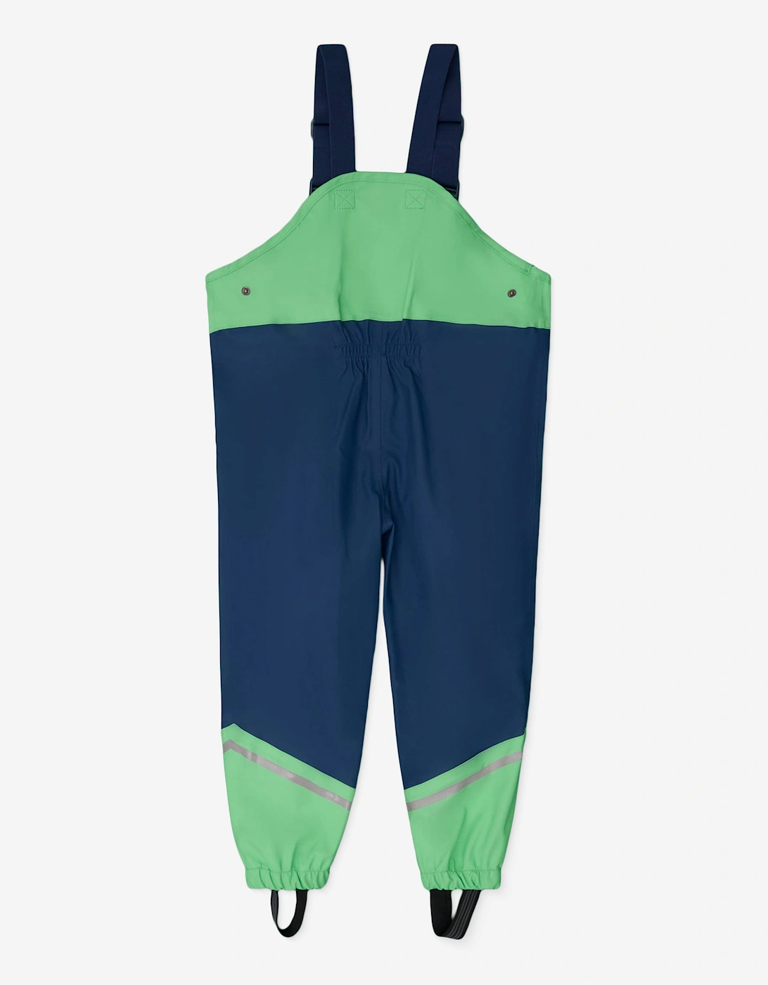 Kids Spike The Dinosaur Waterproof Trousers in Green