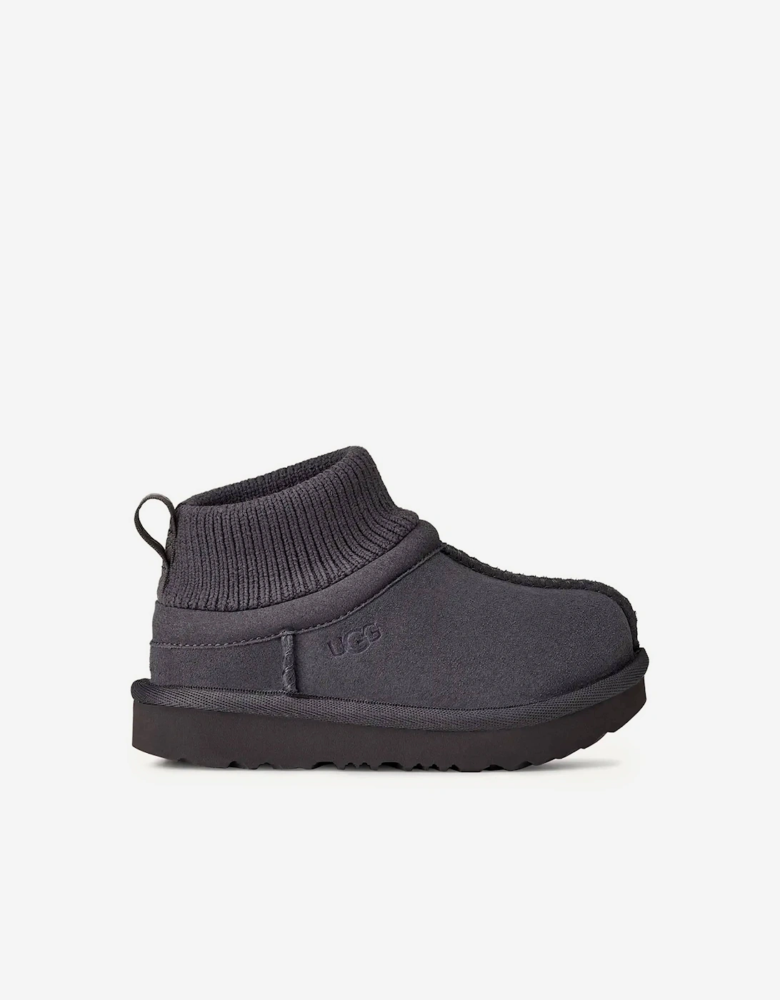 UGG Kids Classic Ultra Stretch Cuff Boots in Grey - Size: EU 28.5 uk 10 us 11