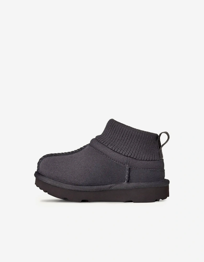Kids Classic Ultra Stretch Cuff Boots in Grey