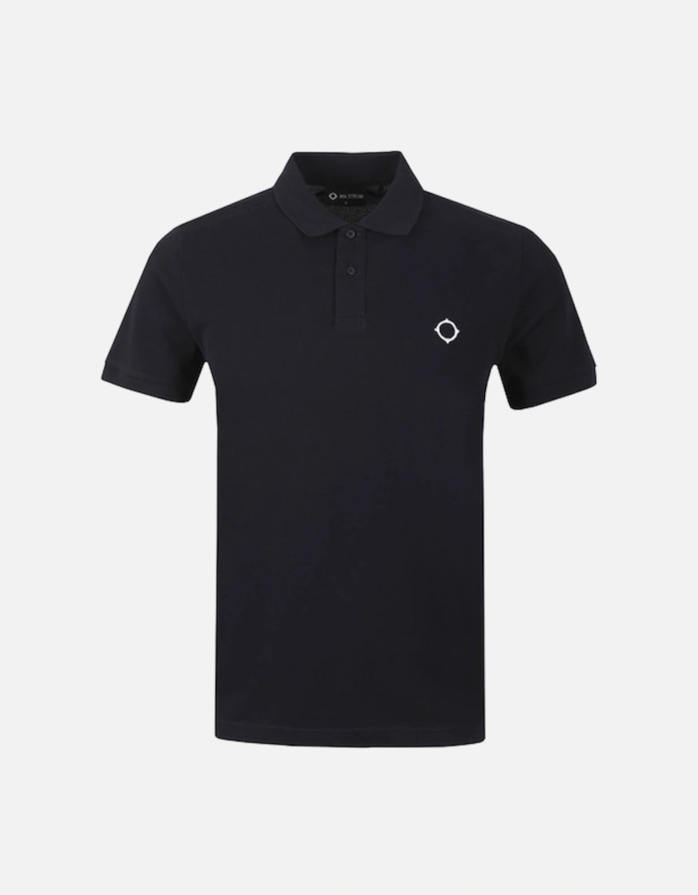 MAS4464 SS Pique Polo Shirt - Jet Black