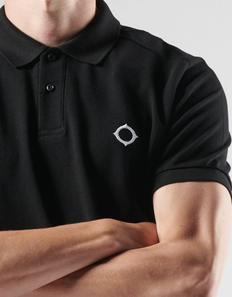 MAS4464 SS Pique Polo Shirt - Jet Black