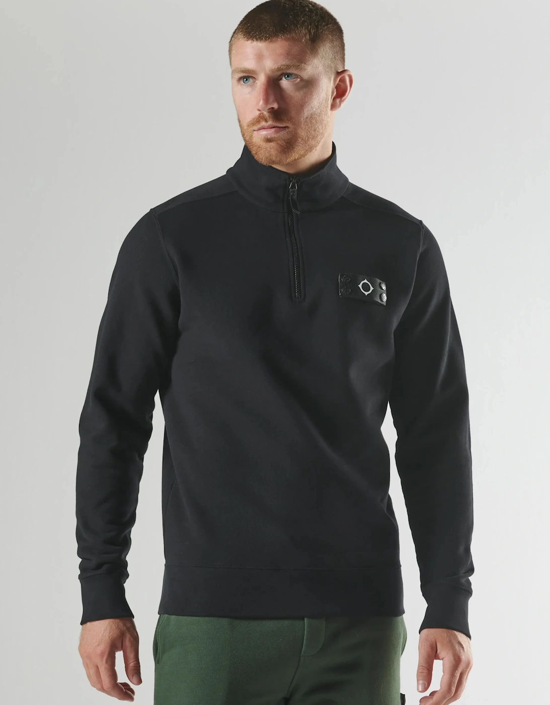 MAS4565 Neo Quarter Zip Sweatshirt - Jet Black