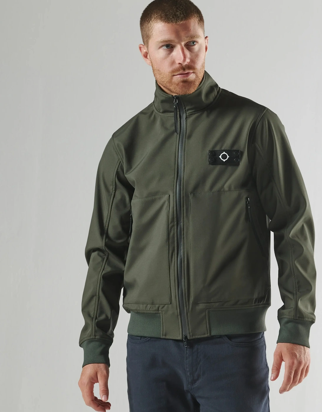 MAS1642 Brigade Softshell Bomber Jacket - Oil Slick