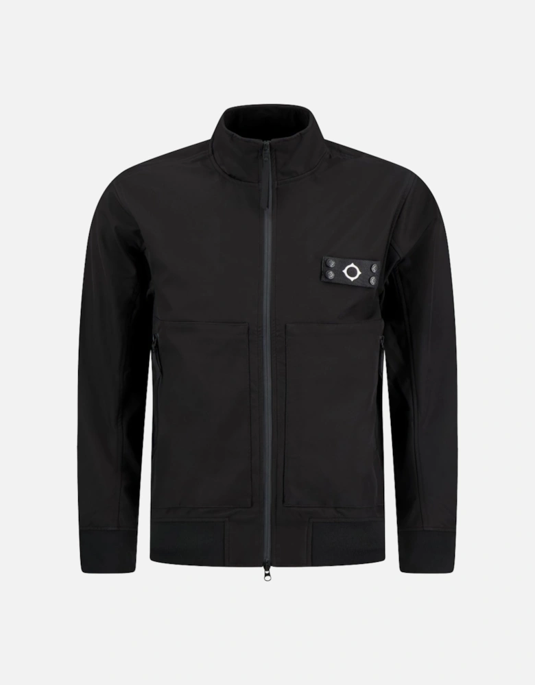 MAS6142 Brigade Softshell Bomber Jacket - Jet Black