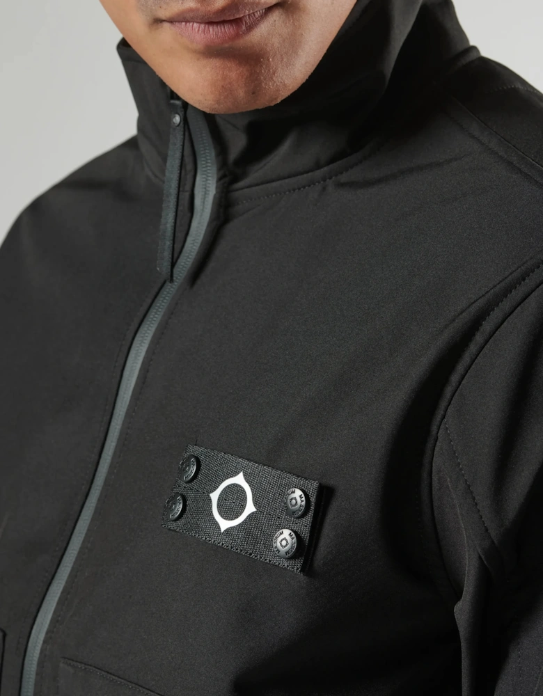 MAS6142 Brigade Softshell Bomber Jacket - Jet Black