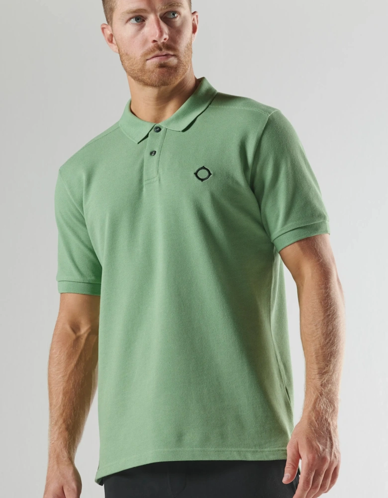MAS4464 SS Pique Polo Shirt - Sage