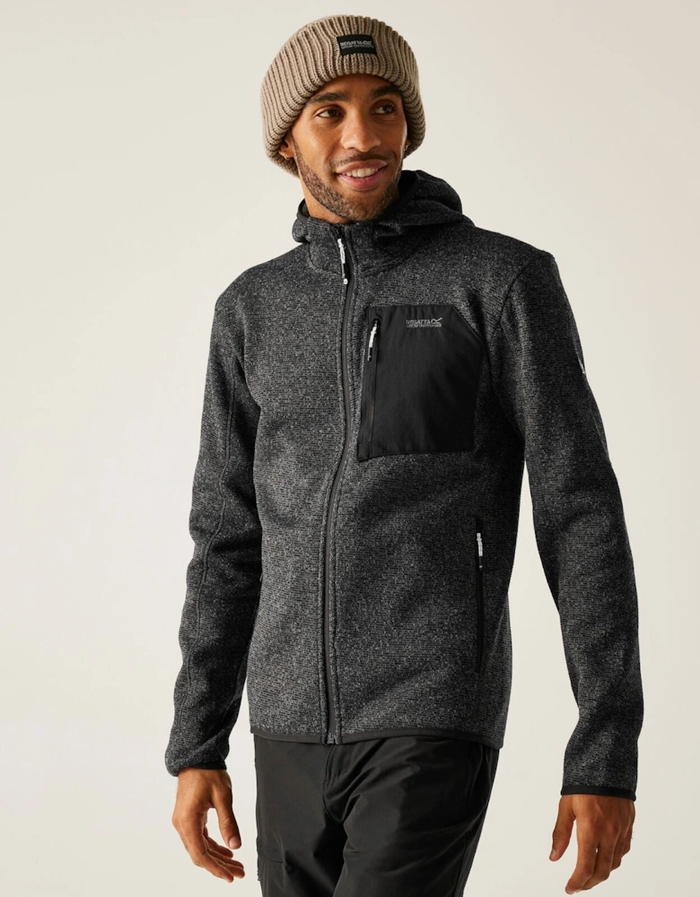 Mens Hooded Newhill Full Zip Fleece