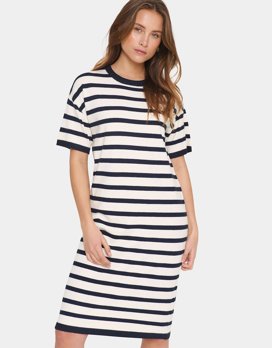 LikamSZ Short Sleeve Striped Midi Dress, 2 of 1