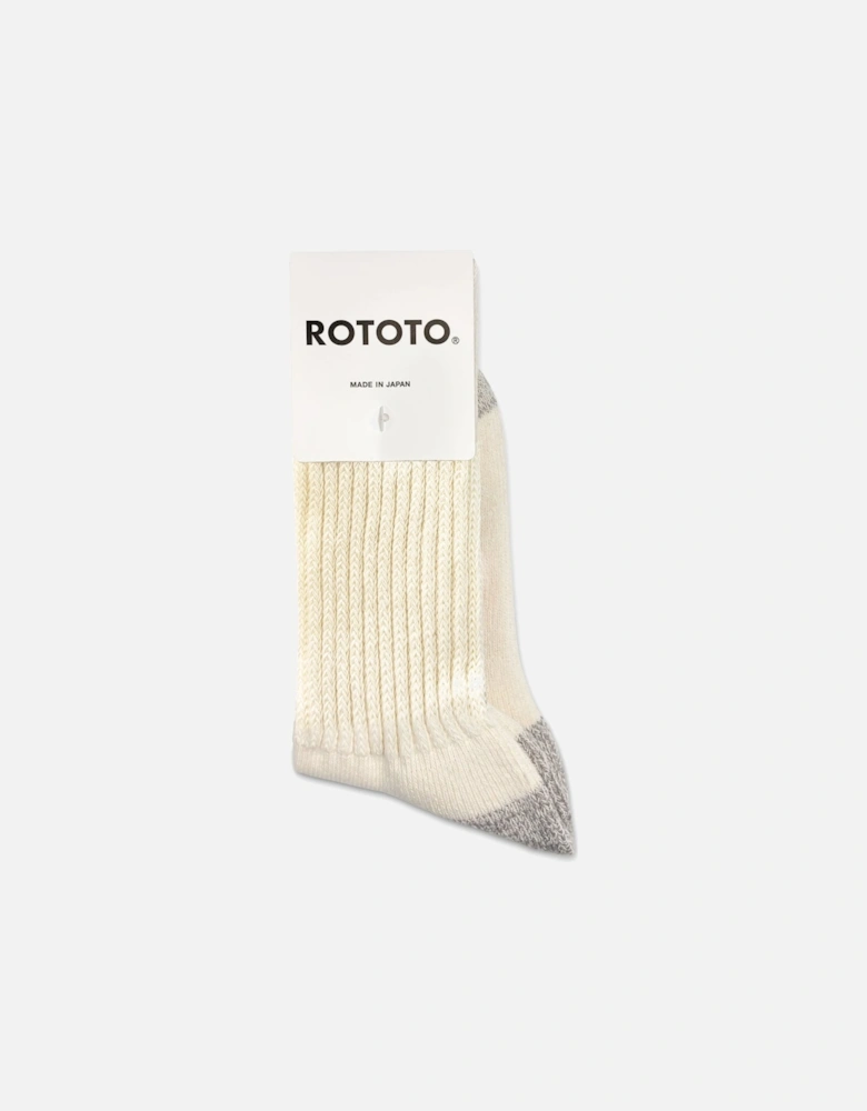 Coarse Ribbed Old School Crew Socks