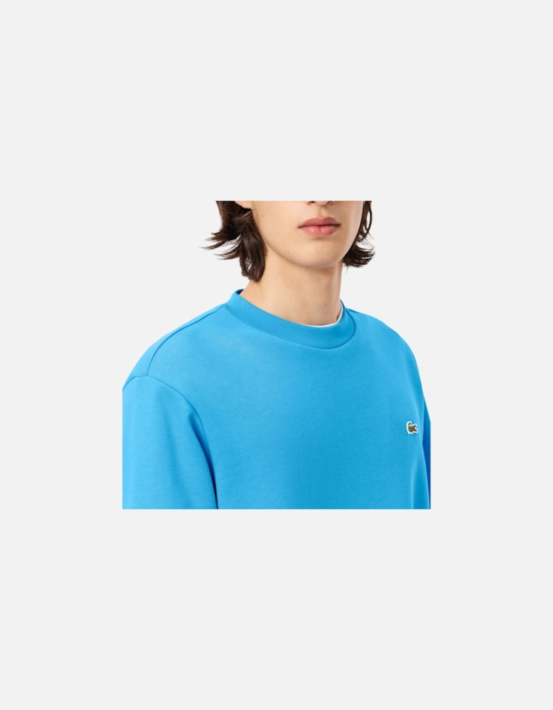 Mens Fleece Crew Neck Sweatshirt Knitted Jumper