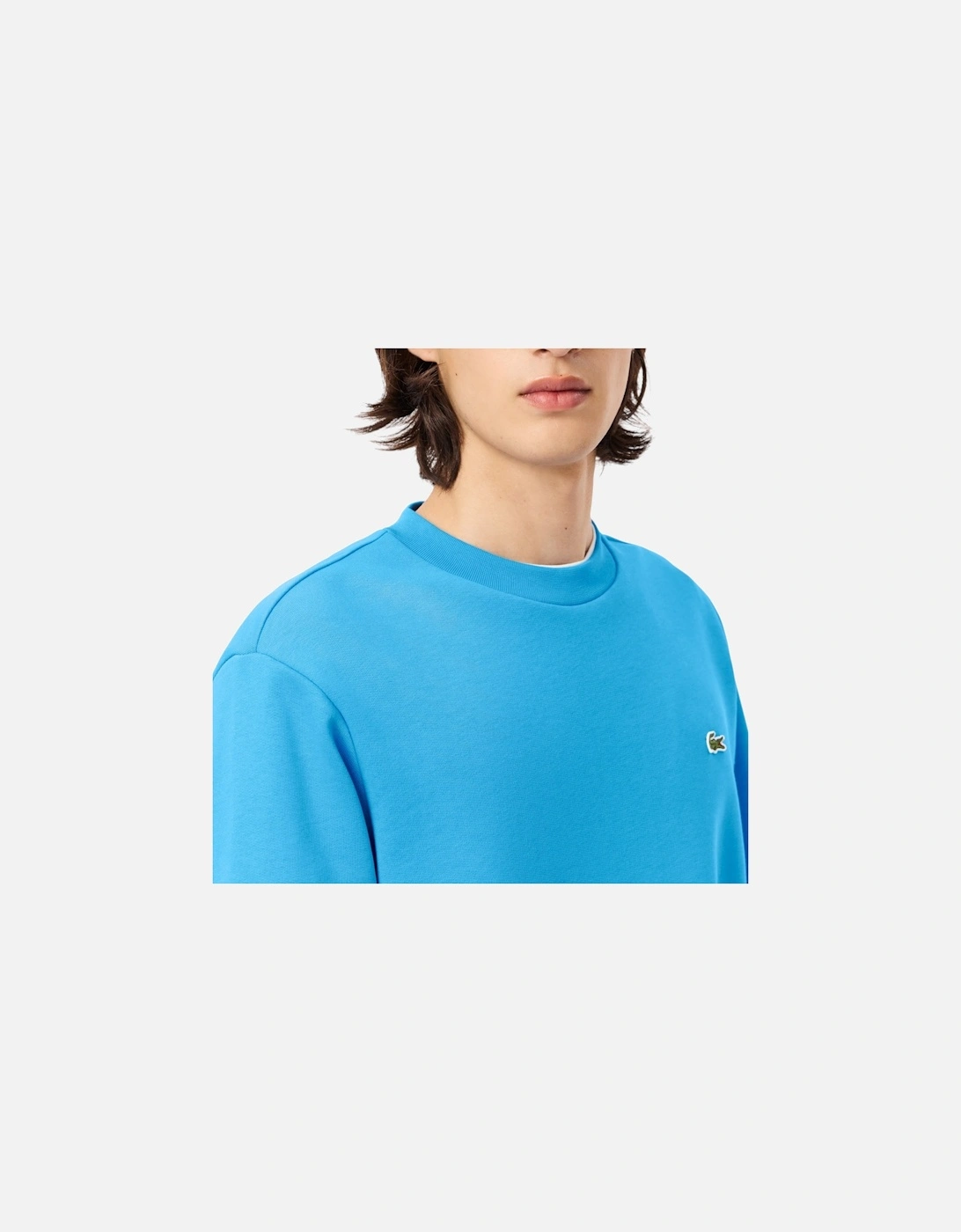 Mens Fleece Crew Neck Sweatshirt Knitted Jumper