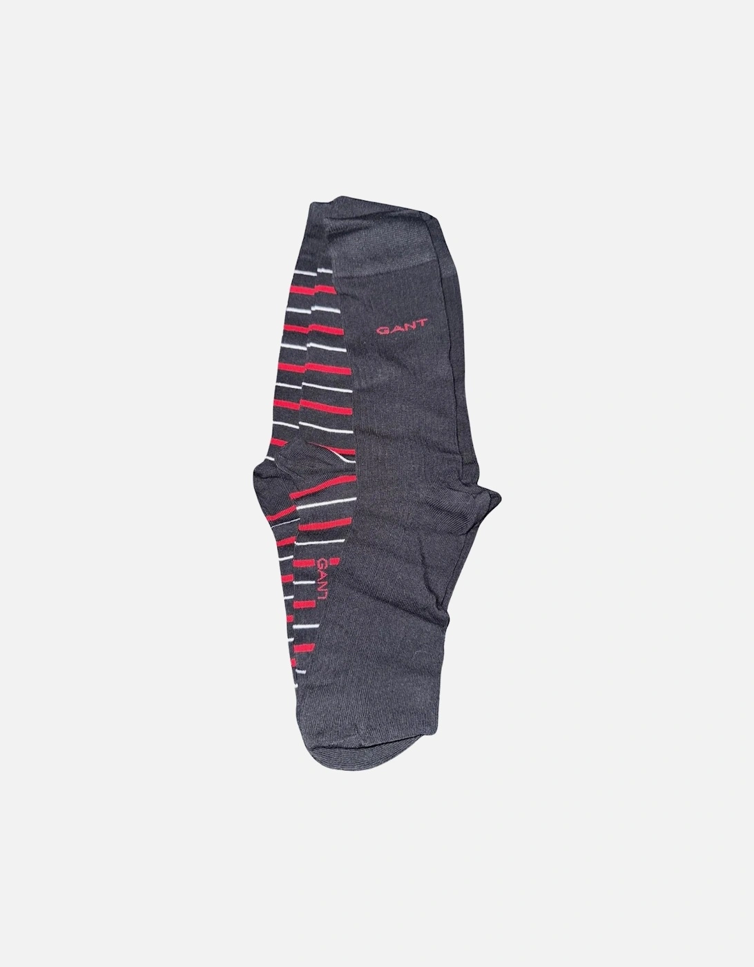 2-Pack Multi-Stripe Socks Gift Set, Black