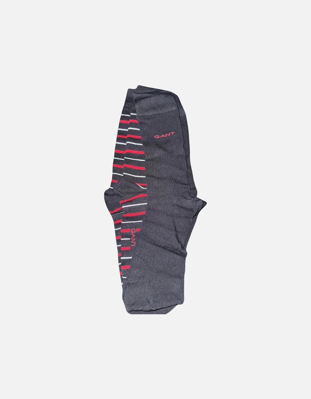 2-Pack Multi-Stripe Socks Gift Set, Black