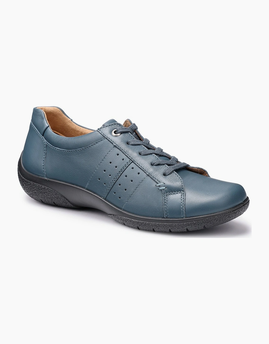 Hotter Women's Navy Fearne Ii Wide Fit Trainers - Size: 7.5