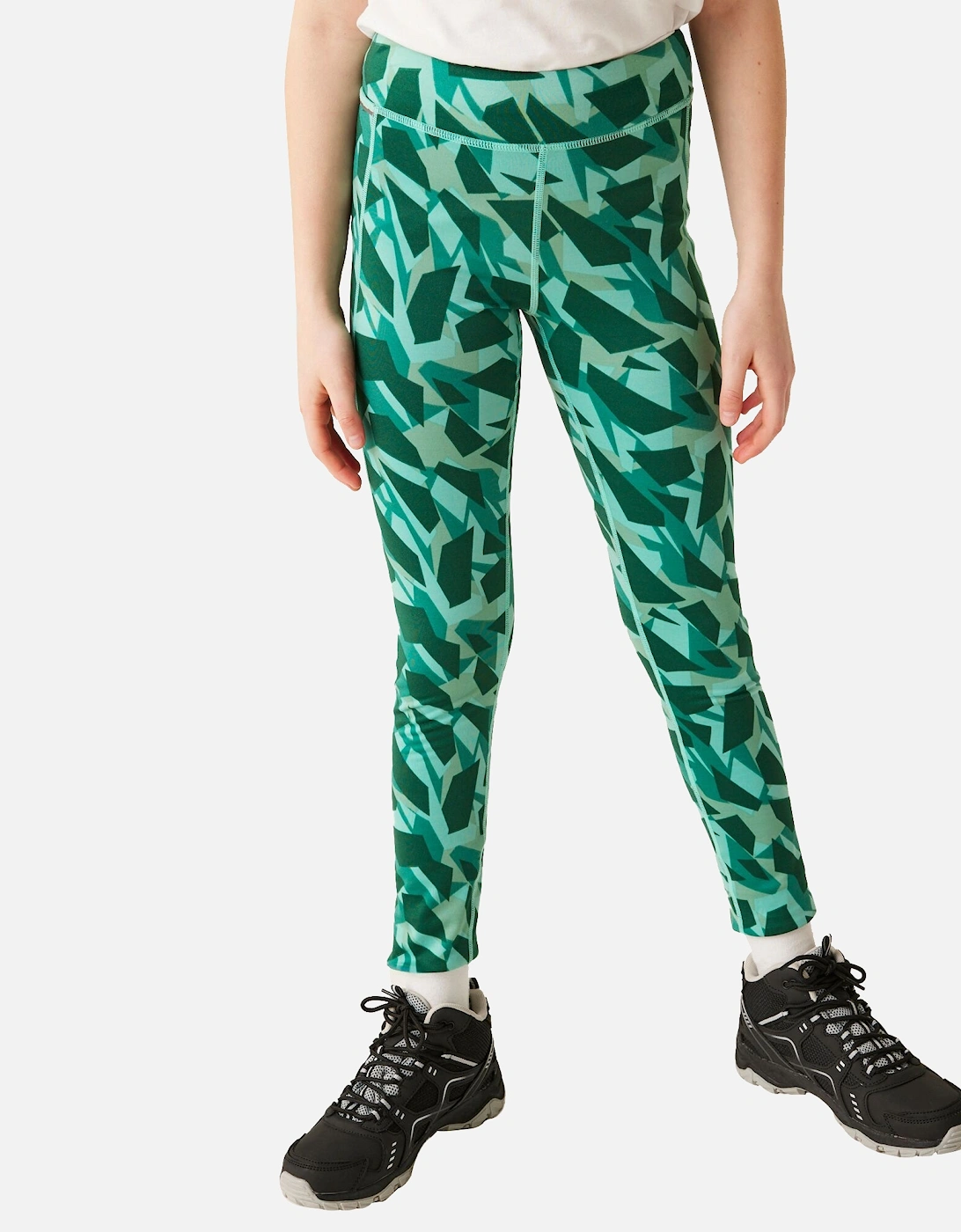 Girls Barlia Abstract Camo Winter Leggings