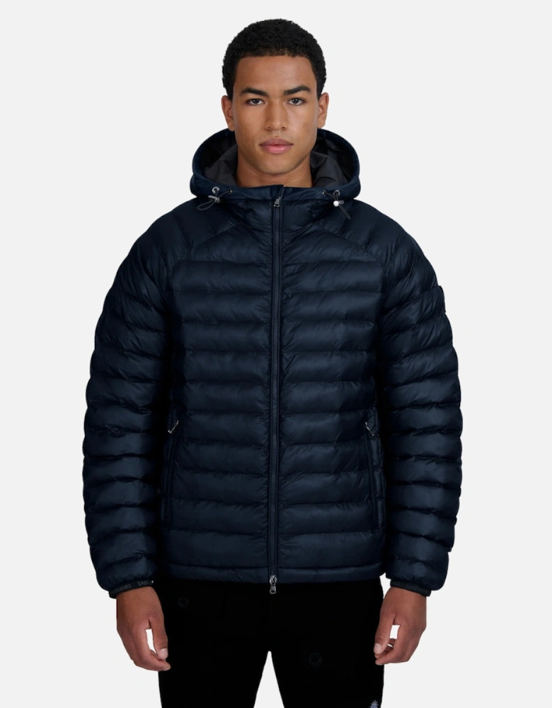 Ragland Hooded Micro Puffer Navy