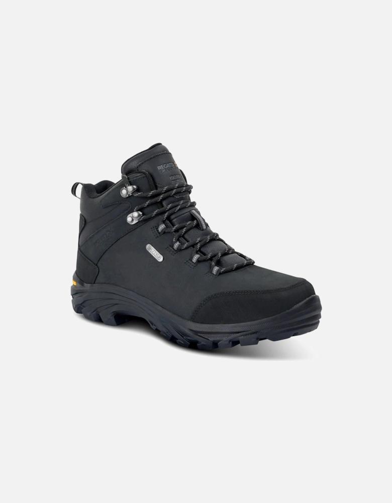 Mens Burrell Leather Waterproof Walking Boots