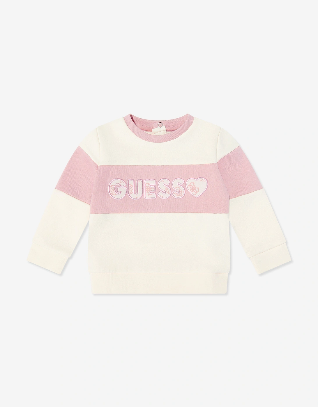 Baby Girls Logo Tracksuit in White
