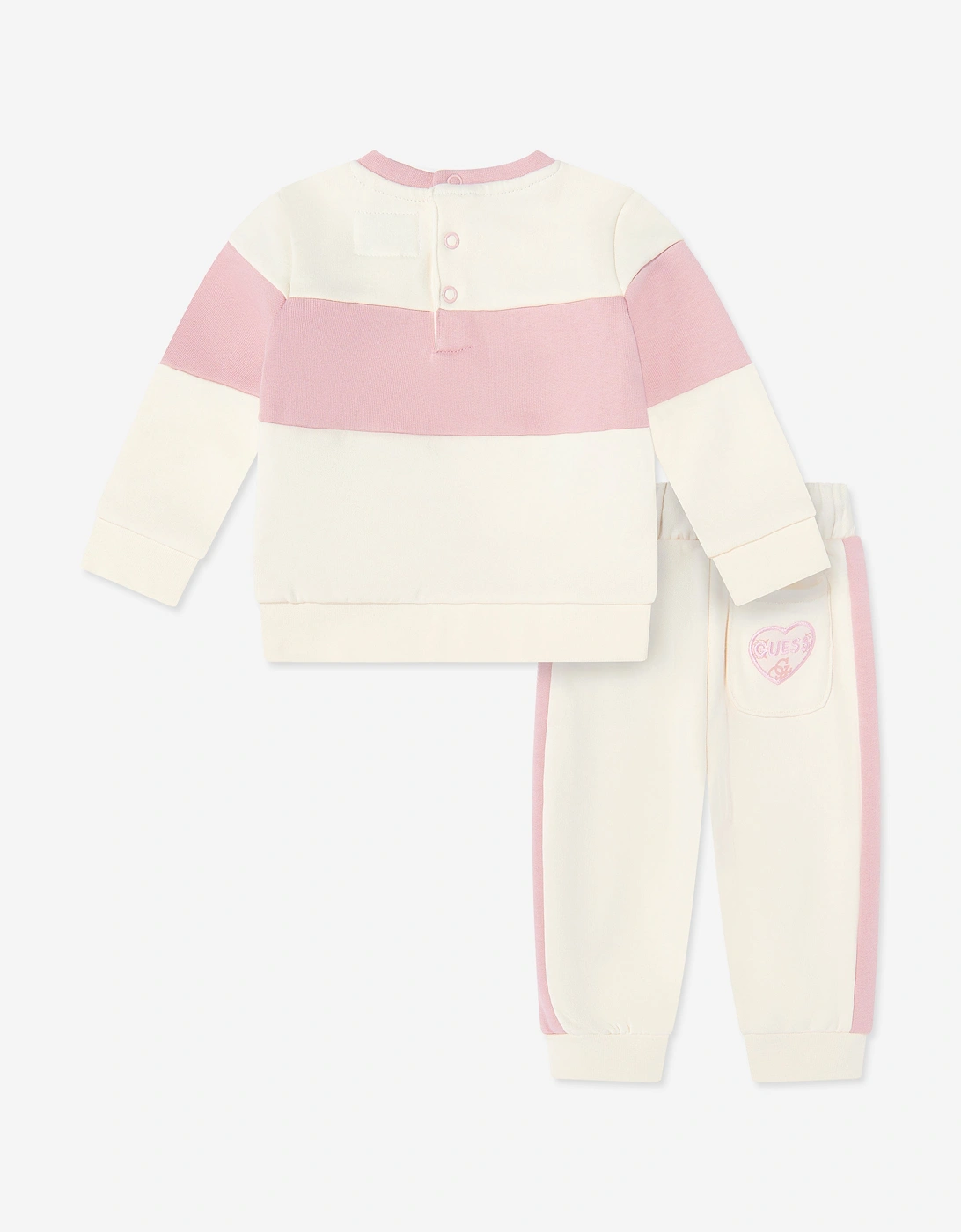 Baby Girls Logo Tracksuit in White