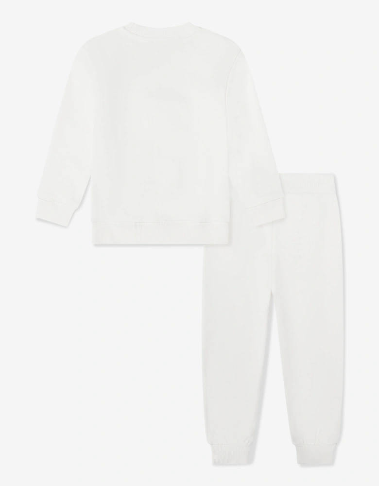 Kids Logo Tracksuit in Ivory