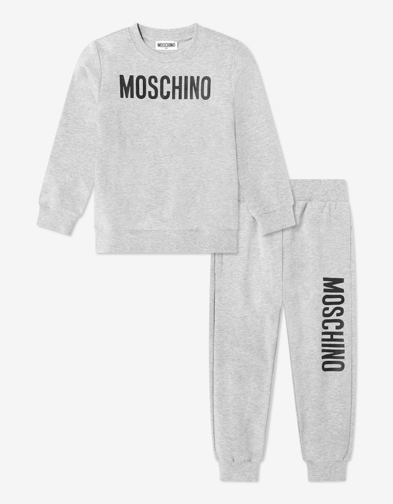 Kids Logo Tracksuit in Grey